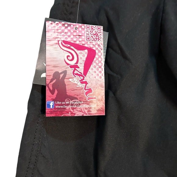 NWT Kanu Surf Women's Black Stretch Board Shorts Swim Bottom Size 12 - Picture 5 of 10